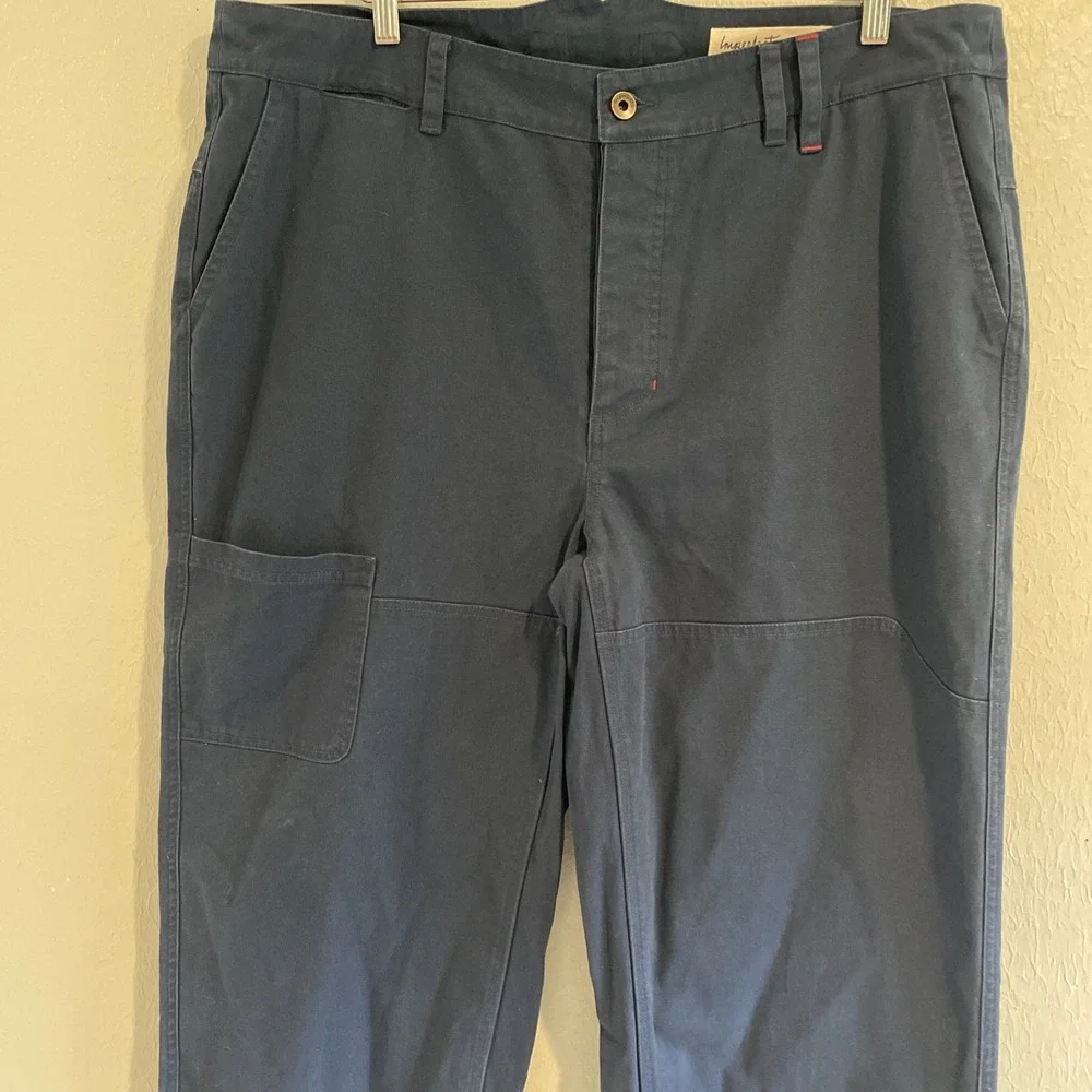 Imperfects Pants Courier Shipyard Canvas Blue Double Knee Carpenter Men's 38 - Picture 2 of 9
